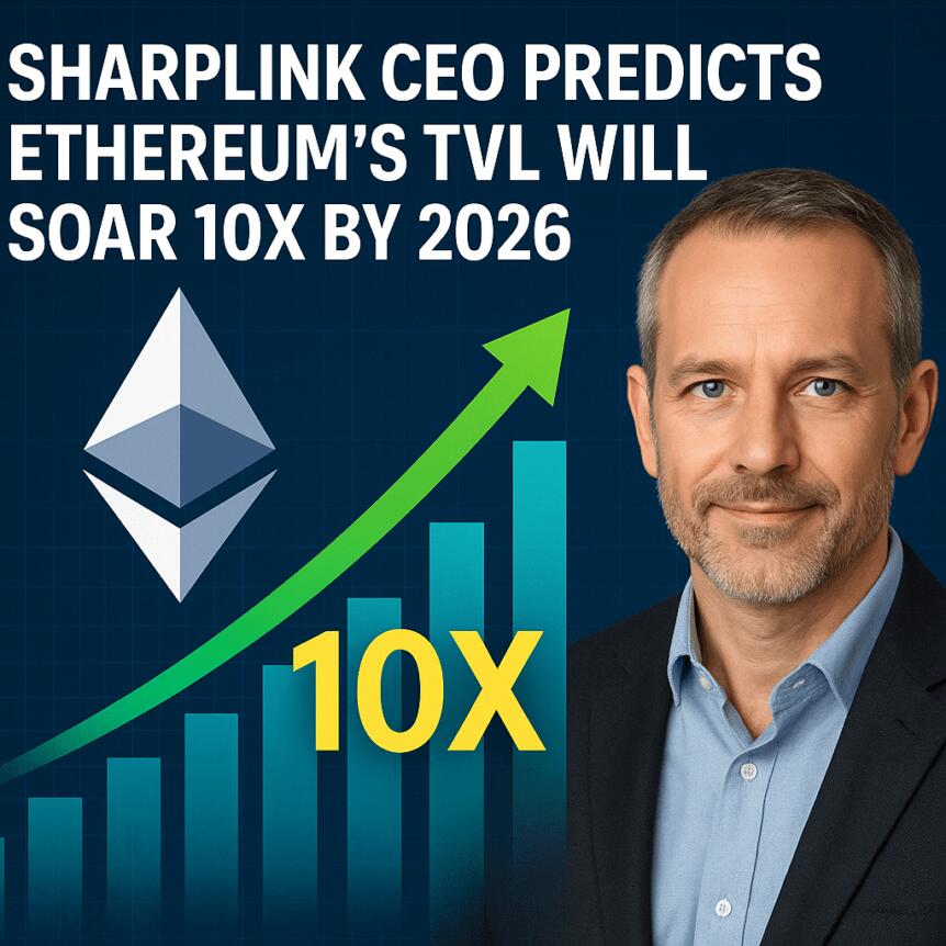Sharplink CEO Predicts Ethereum’s TVL Will Soar 10X by 2026