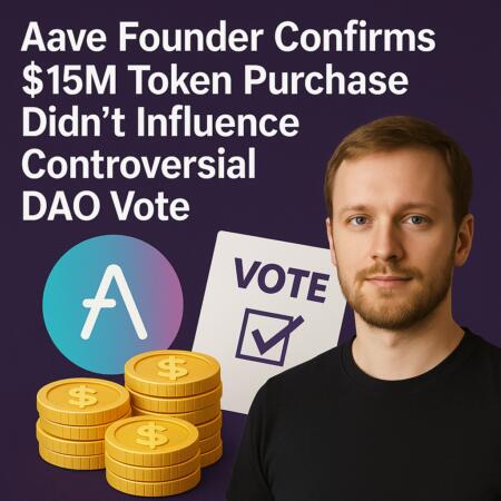 Aave Founder Confirms $15m Token Purchase Didn't Influence Controversial Dao Vote