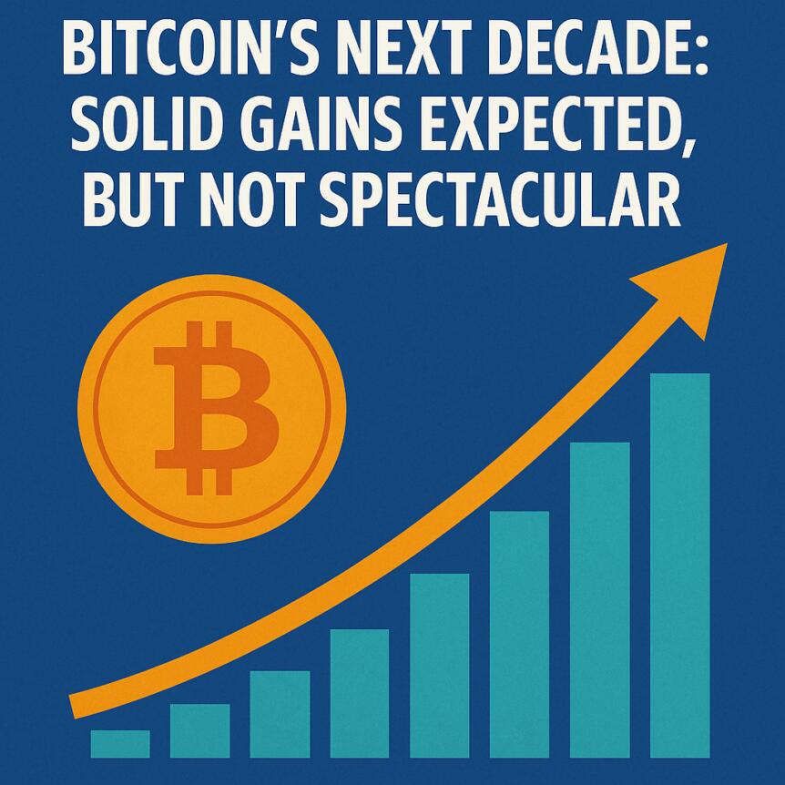 Bitcoin’s Next Decade: Solid Gains Expected, But Not Spectacular