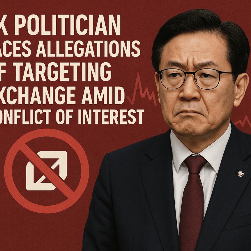 سیاستمدار کره جنوبی با اتهامات هدف قرار دادن صرافی در میان تضاد منافع روبرو است