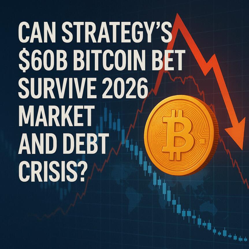 Can Strategy’s $60B Bitcoin Bet Survive 2026 Market and Debt Crisis?