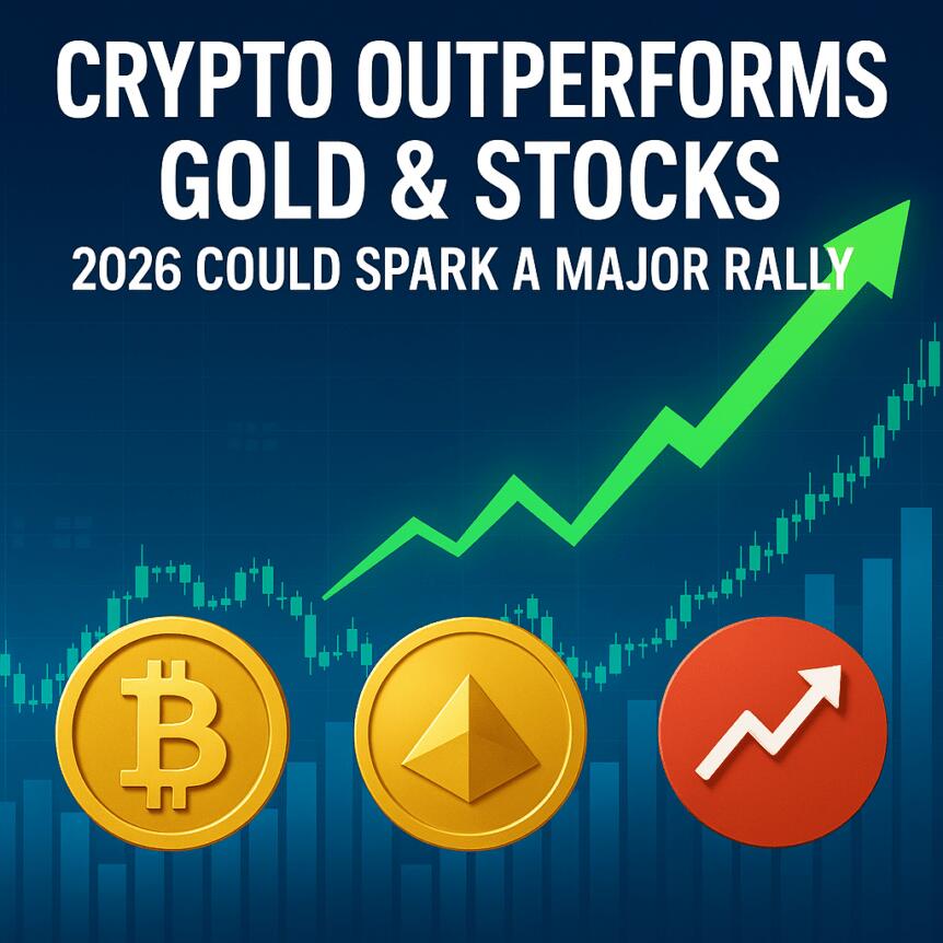 Crypto Outperforms Gold & Stocks – 2026 Could Spark a Major Rally