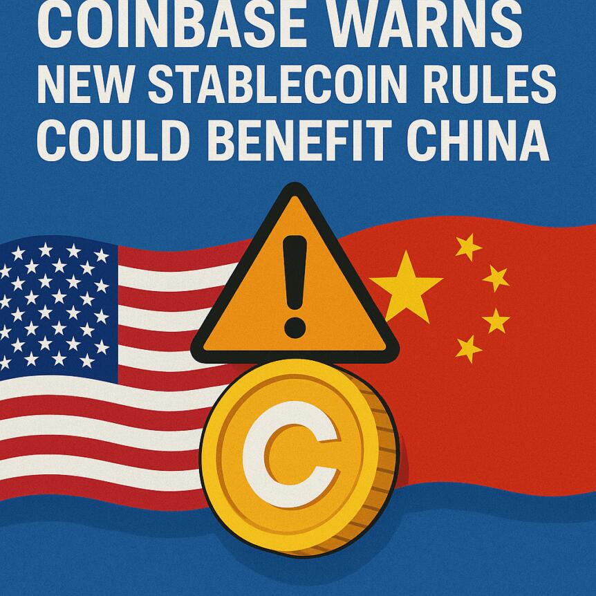 Coinbase Warns New Stablecoin Rules Could Benefit China