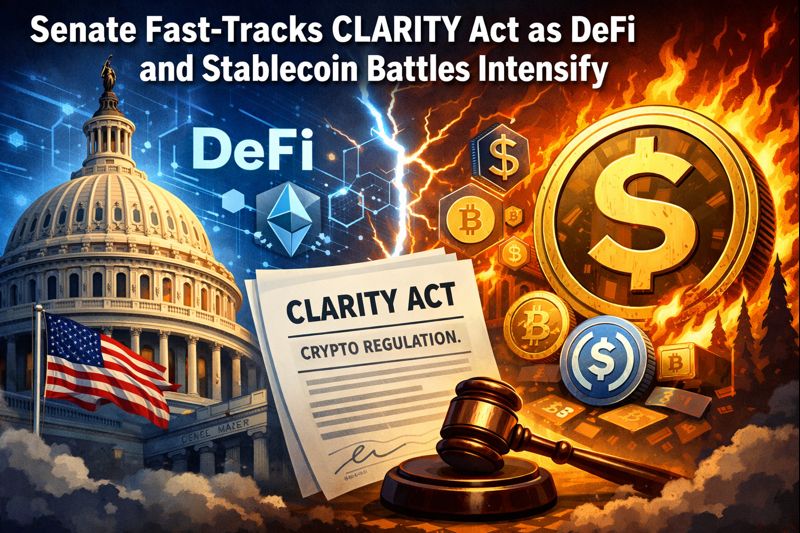 Senate Fast-Tracks CLARITY Act as DeFi and Stablecoin Battles Intensify