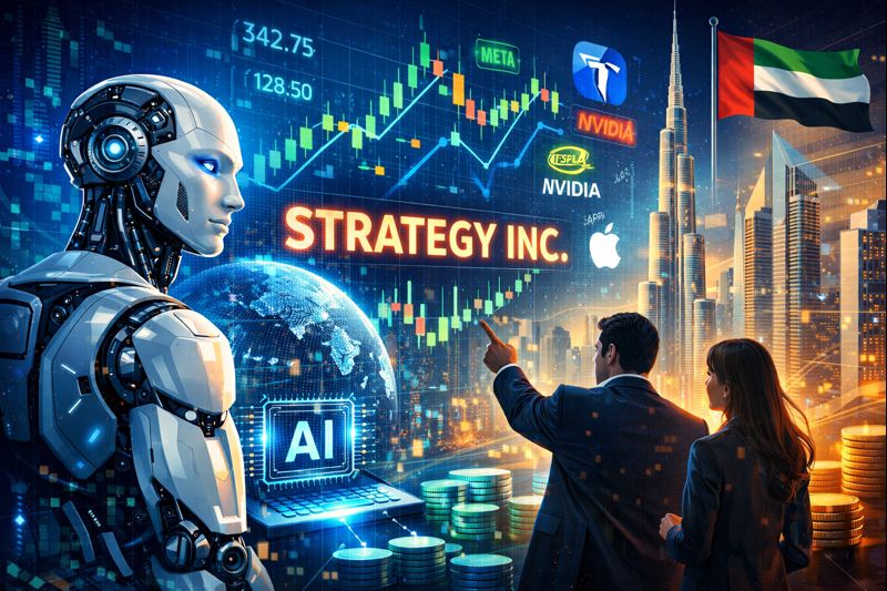 Tech and AI-driven stocks favoured by UAE retail investors in 2025, led by Strategy Inc.