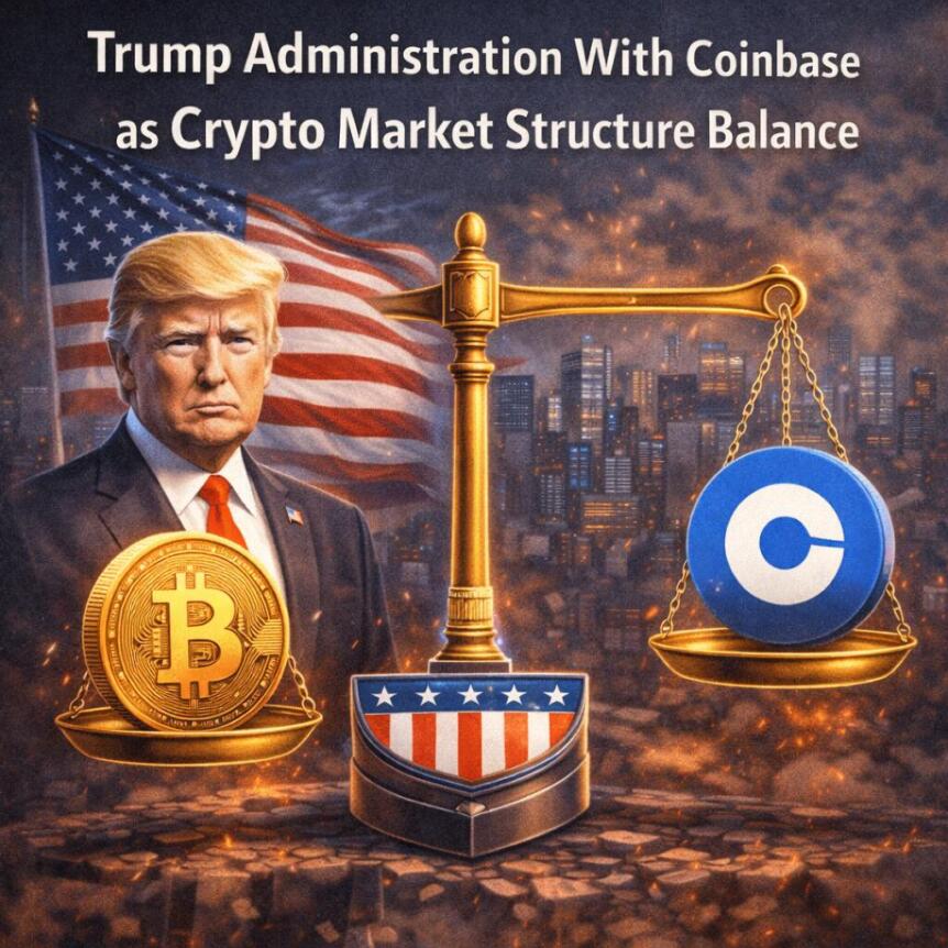Trump Administration With Coinbase as Crypto Market Structure Balance