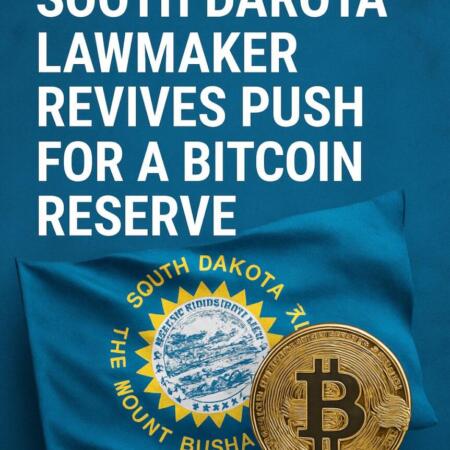 South Dakota Lawmaker Revives Push For A Bitcoin Reserve