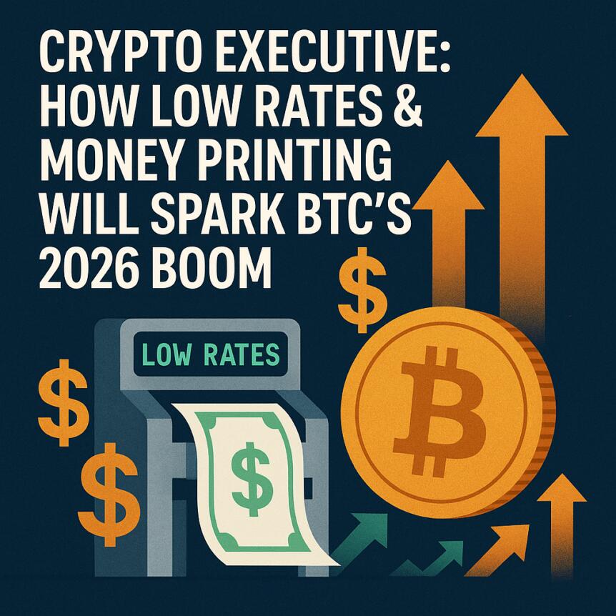 Crypto Executive: How Low Rates & Money Printing Will Spark BTC’s 2026 Boom
