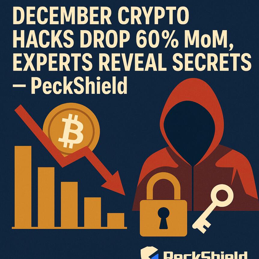 December Crypto Hacks Drop 60% MoM, Experts Reveal Secrets — PeckShield