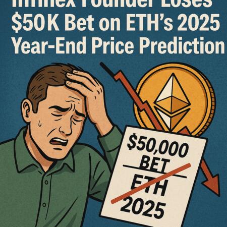 Infinex Founder Loses $50k Bet On Eth's 2025 Year-End Price Prediction
