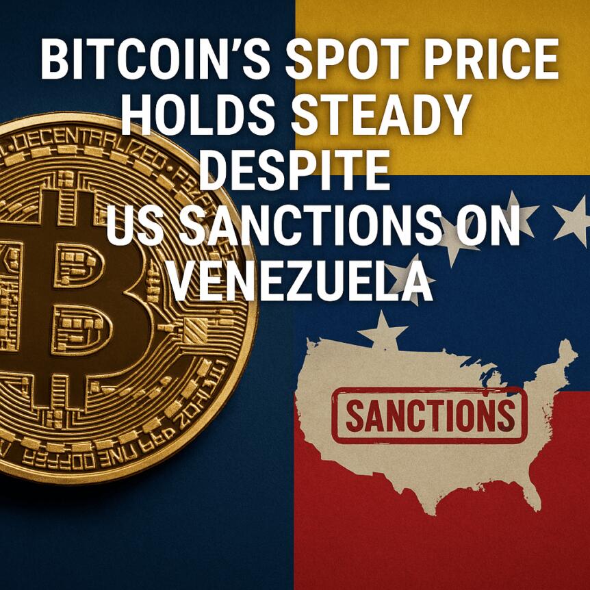 Bitcoin’s Spot Price Holds Steady Despite US Sanctions on Venezuela
