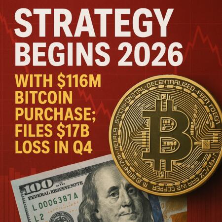 Strategy Begins 2026 With $116m Bitcoin Purchase; Files $17b Loss In Q4