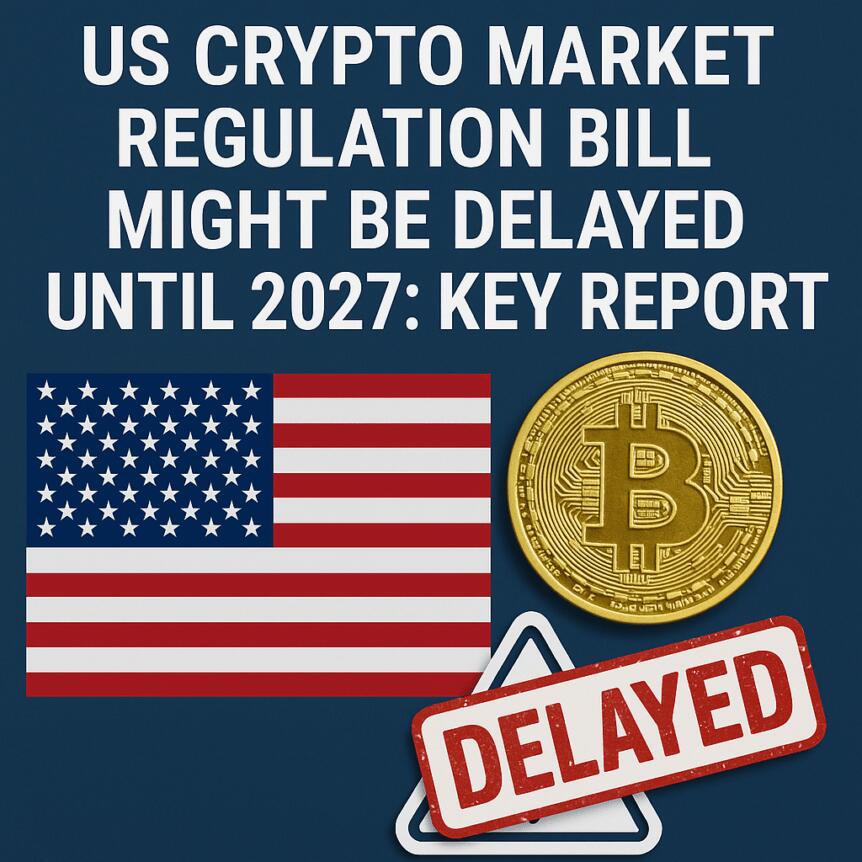 US Crypto Market Regulation Bill Might Be Delayed Until 2027: Key Report