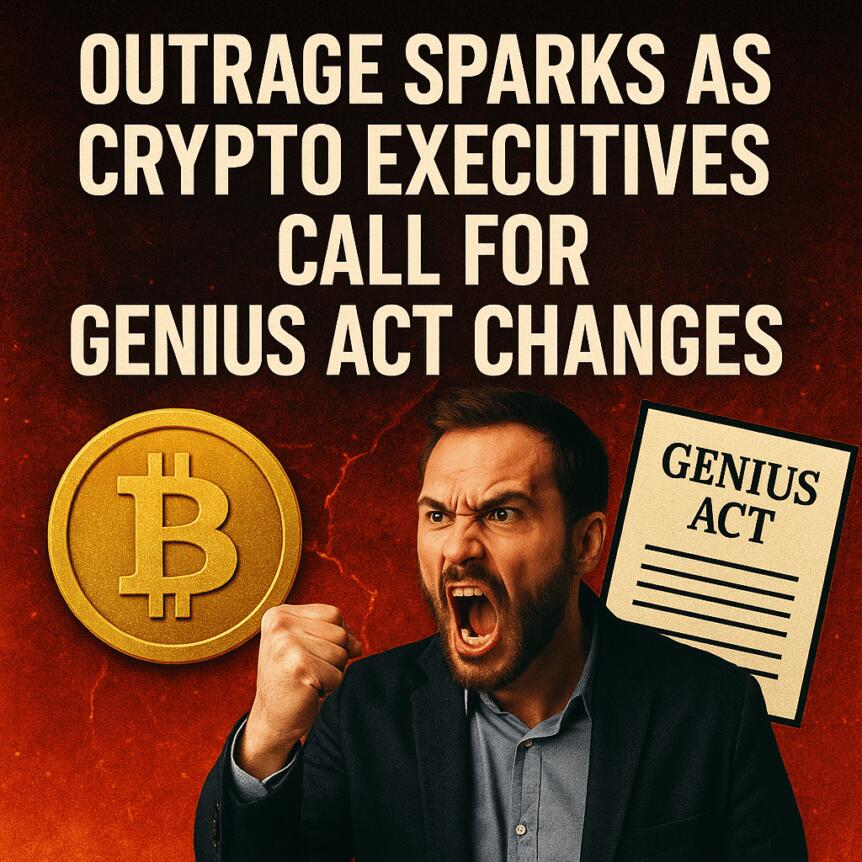 Outrage Sparks as Crypto Executives Call for Genius Act Changes