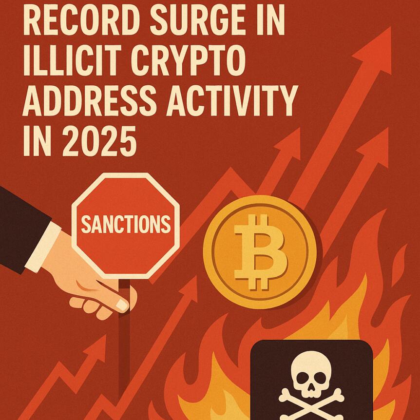 Sanctions Fuel Record Surge in Illicit Crypto Address Activity in 2025