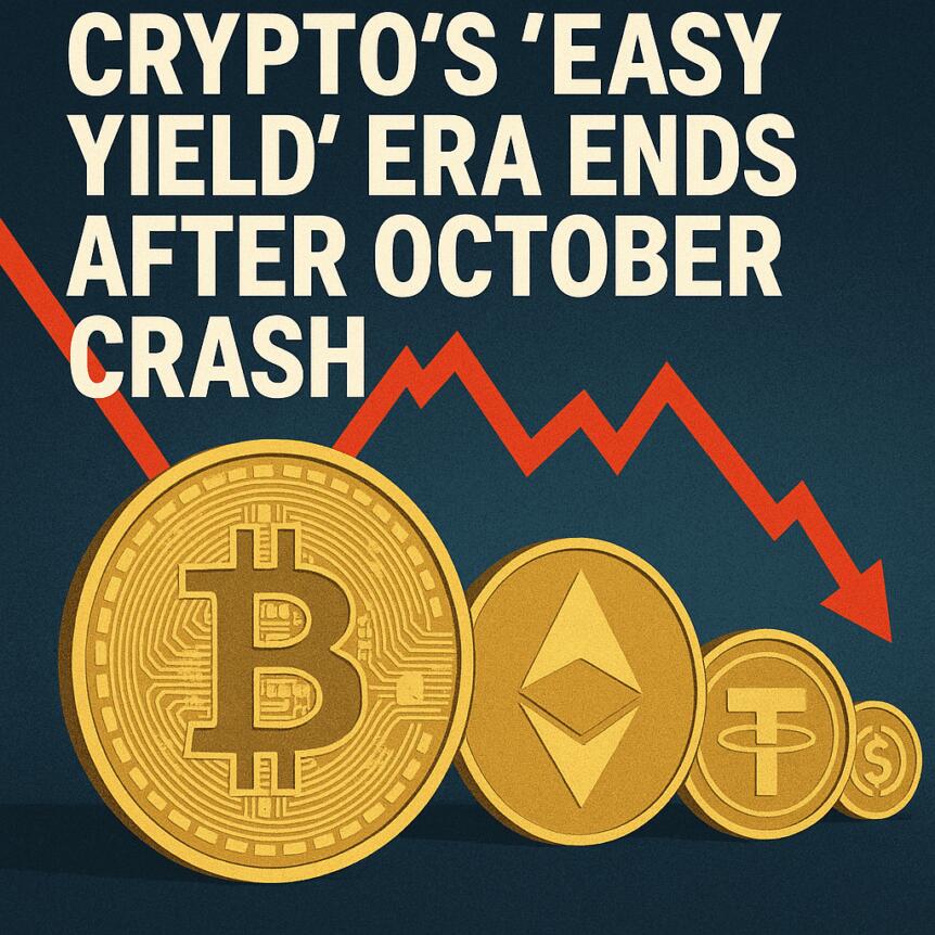 Crypto’s ‘Easy Yield’ Era Ends After October Crash
