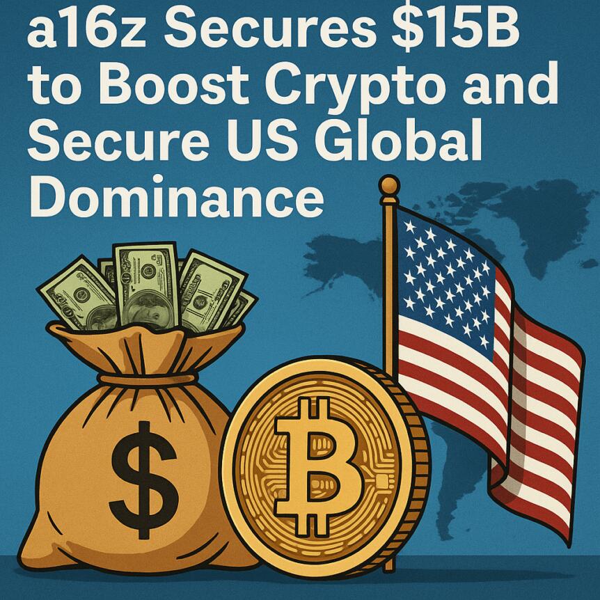 a16z Secures $15B to Boost Crypto and Secure US Global Dominance
