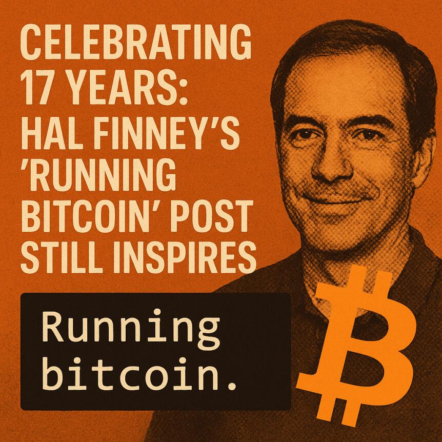 Celebrating 17 Years: Hal Finney’s ‘Running Bitcoin’ Post Still Inspires