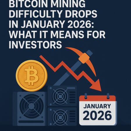 Bitcoin Mining Difficulty Drops In January 2026: What It Means For Investors