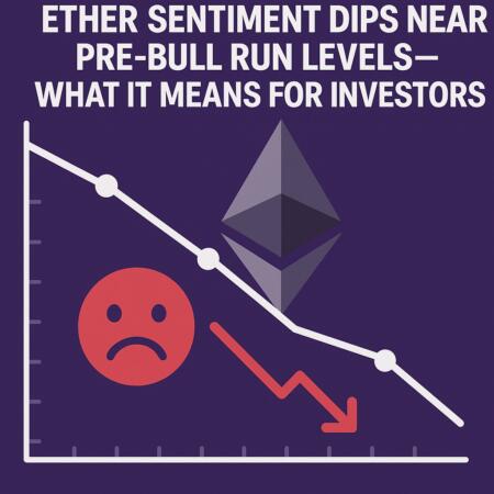Ether Sentiment Dips Near Pre-Bull Run Levels—what It Means For Investors