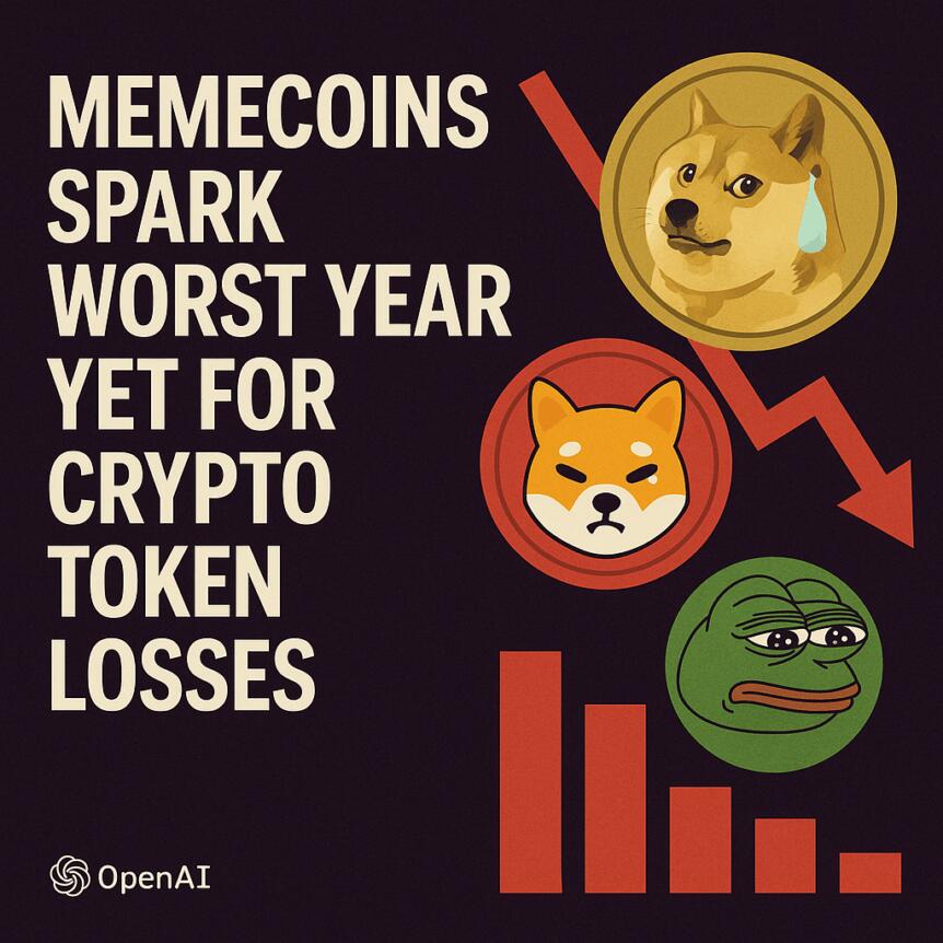 Memecoins Spark Worst Year Yet for Crypto Token Losses