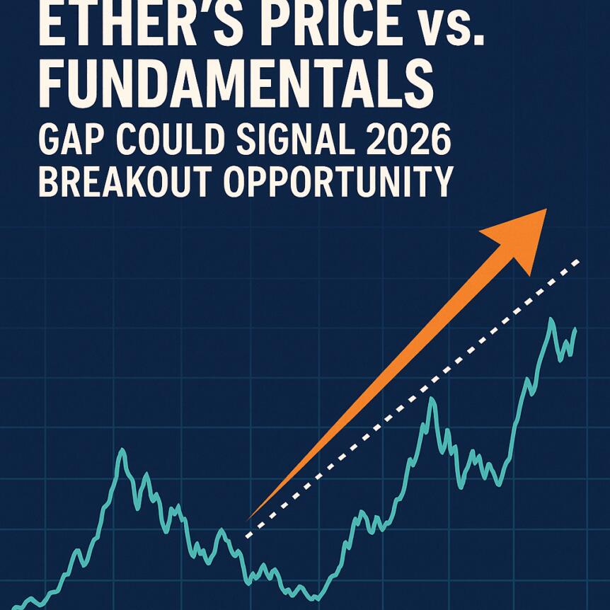 Ether’s Price Vs. Fundamentals Gap Could Signal 2026 Breakout Opportunity