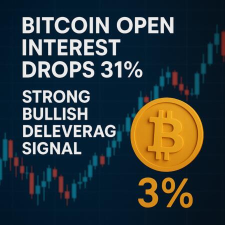 Bitcoin Open Interest Drops 31% — Strong Bullish Deleveraging Signal