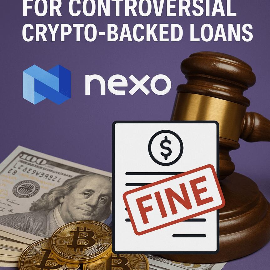 Nexo to Pay $500K Fine for Controversial Crypto-Backed Loans