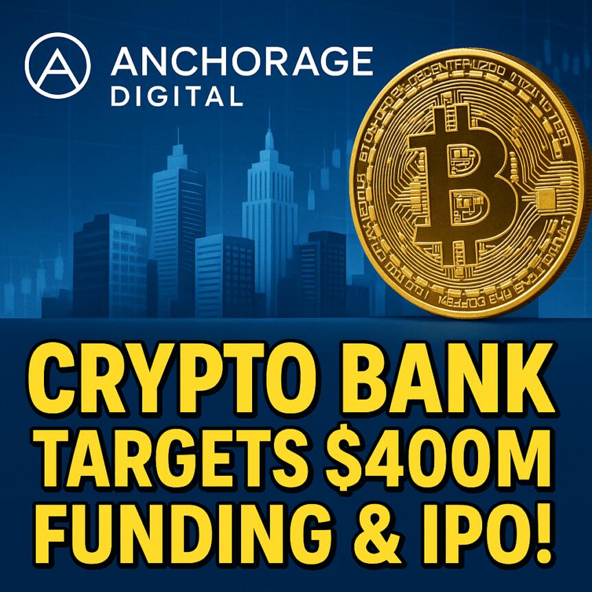 Anchorage Digital Crypto Bank Targets $400M Funding & IPO!\