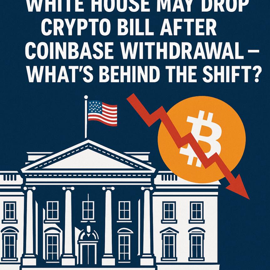 White House May Drop Crypto Bill After Coinbase Withdrawal — What’s Behind the Shift?