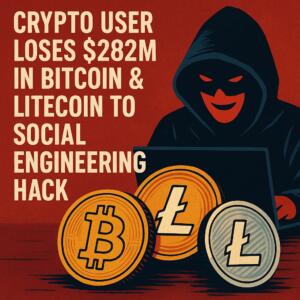 Crypto User Loses $282m In Bitcoin & Litecoin To Social Engineering Hack