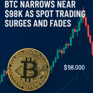 Btc Narrows Near $98k As Spot Trading Surges And Fades