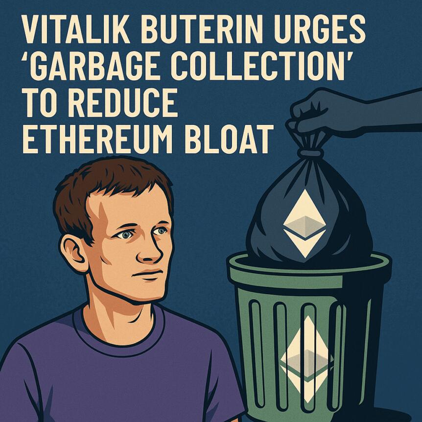 Vitalik Buterin Urges ‘Garbage Collection’ to Reduce Ethereum Bloat