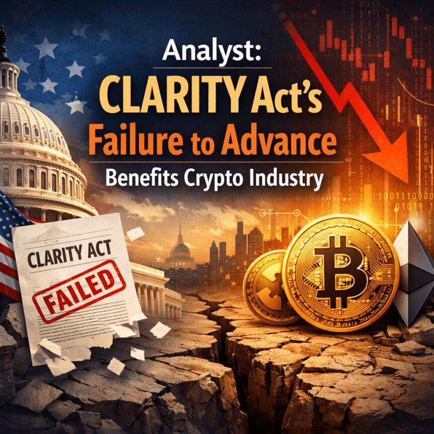 Analyst: CLARITY Act’s Failure to Advance Benefits Crypto Industry