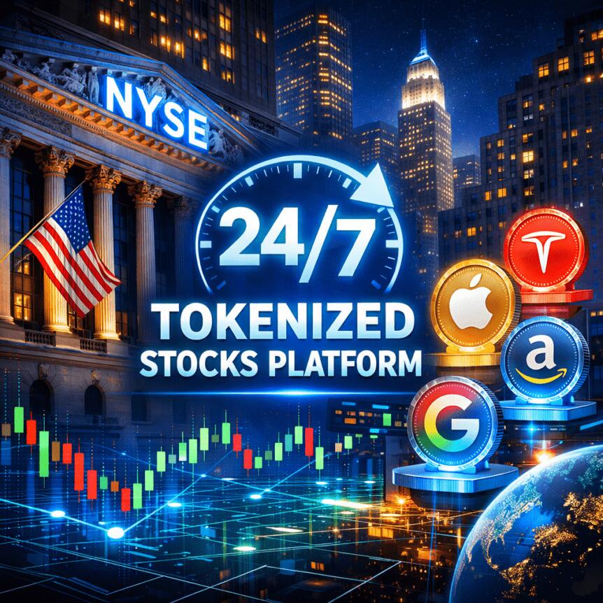 NYSE Debuts 24/7 Tokenized Stocks Platform