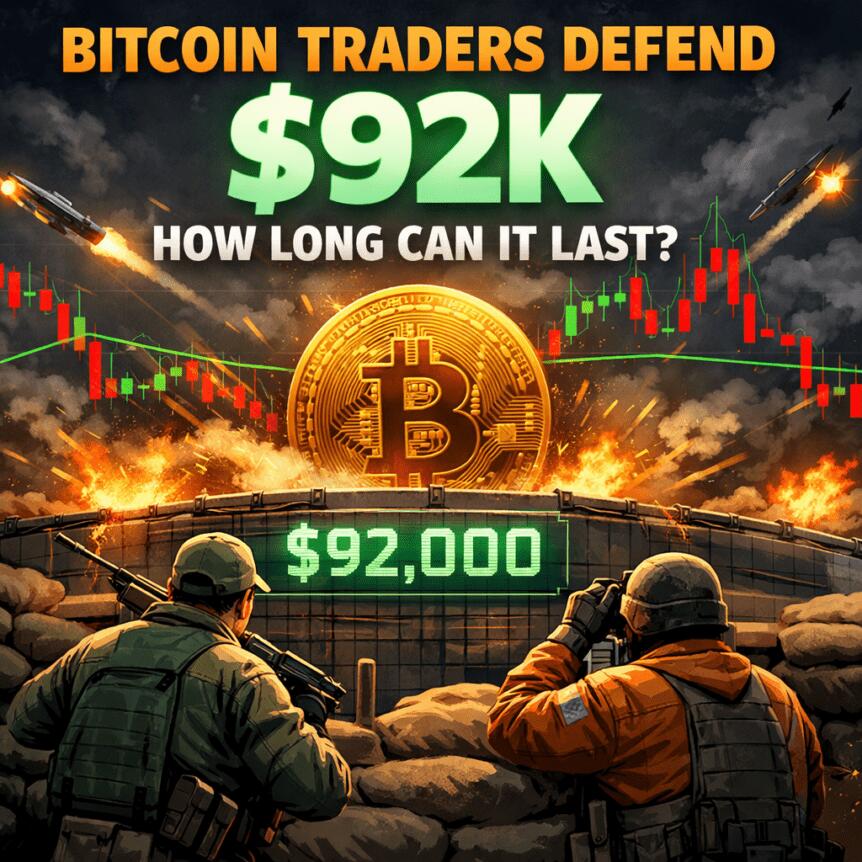 Bitcoin Traders Defend $92K—How Long Can It Last?