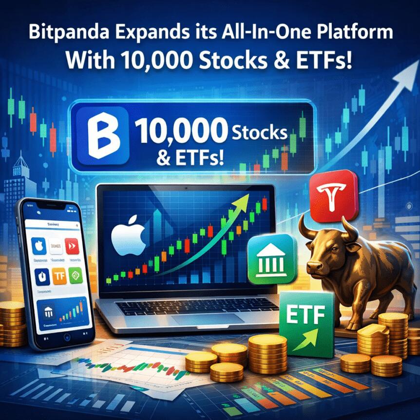 Bitpanda Expands Its All-In-One Platform With 10,000 Stocks & ETFs