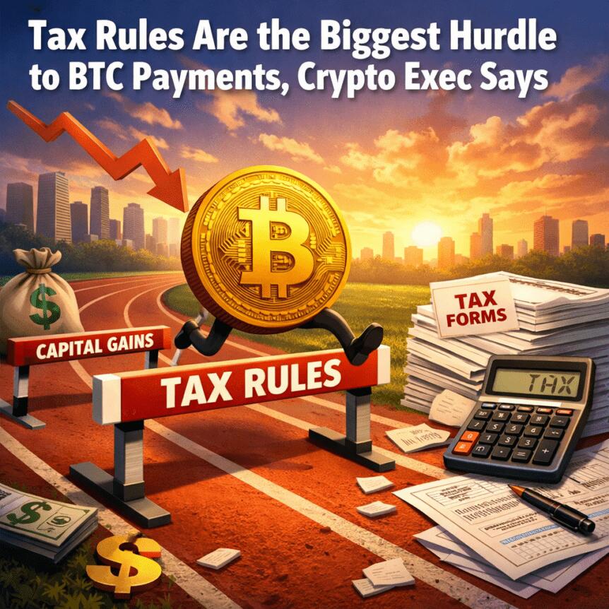 Tax Rules Are the Biggest Hurdle to BTC Payments, Crypto Exec Says