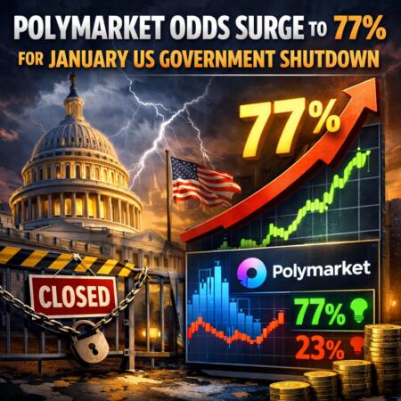 Polymarket Odds Surge to 77% for January US Government Shutdown Polymarket Odds Surge To 77% For January Us Government Shutdown