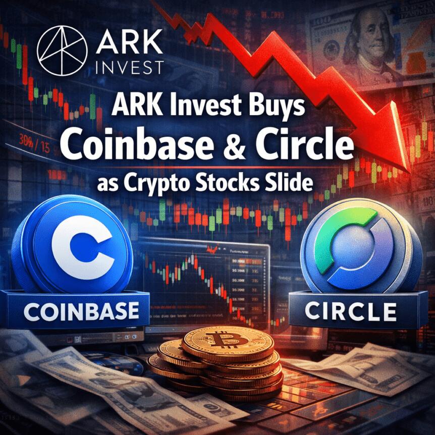 ARK Invest achète Coinbase et Circle alors que les actions crypto chutent