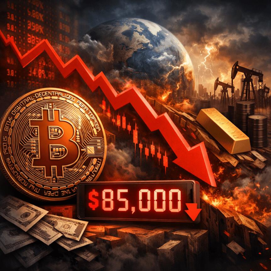 Bitcoin Dips Below $85K as Global Macro Assets Fall Bitcoin Dips Below $85k As Global Macro Assets Fall