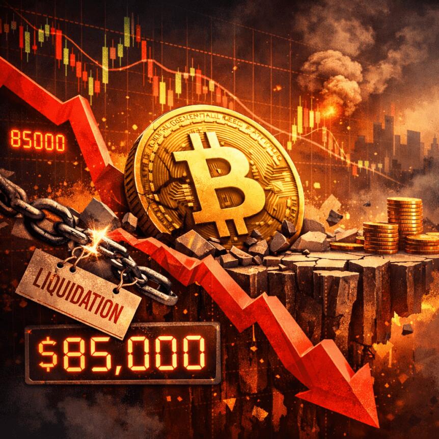 Bitcoin Dips to Yearly Low as Leverage Unwinds Under $85K