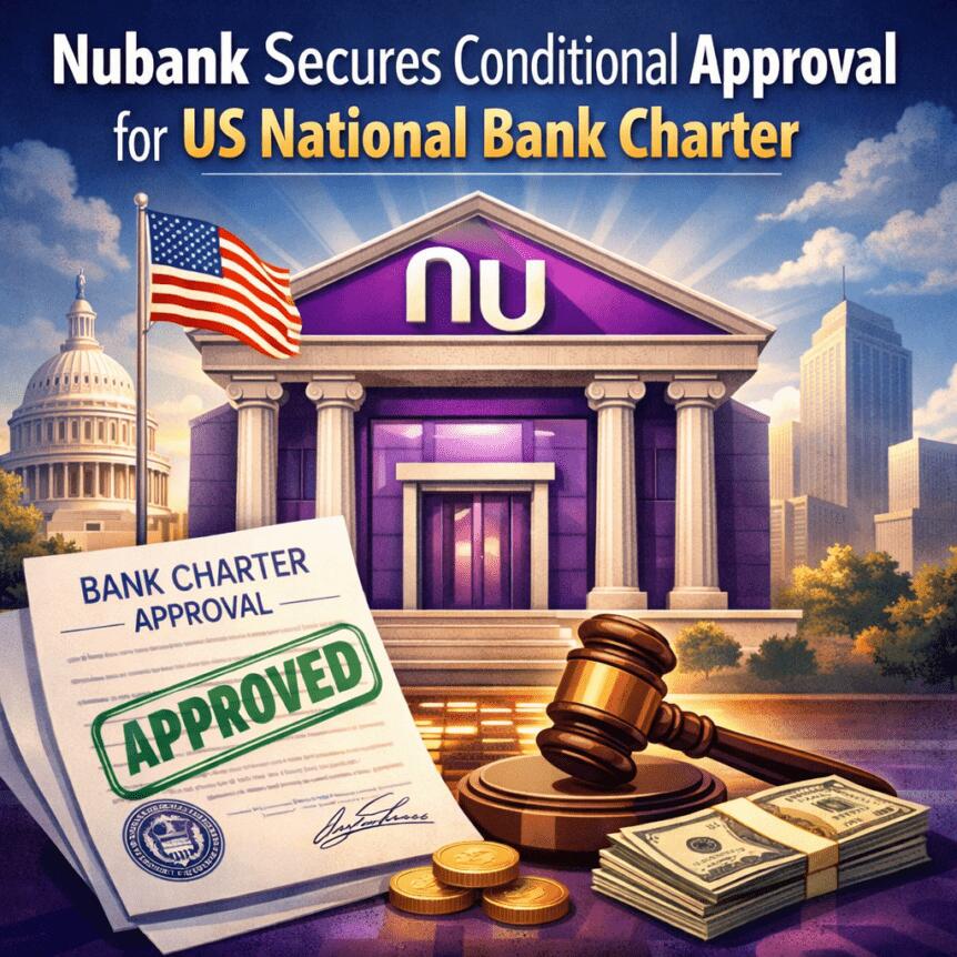 Nubank Secures Conditional Approval for US National Bank Charter