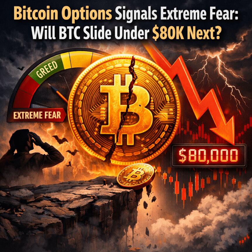 Bitcoin Options Signals Extreme Fear: Will BTC Slide Under $80K Next?