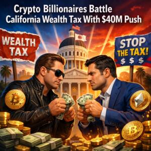 Crypto Billionaires Battle California Wealth Tax With $40m Push