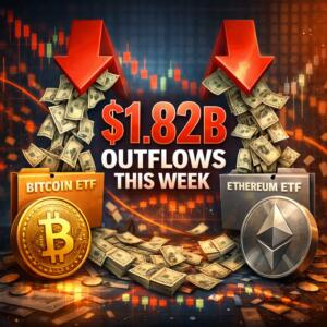 Bitcoin And Ether Etfs Post $1.82b Outflows This Week