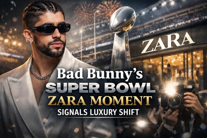 Bad Bunny’s Super Bowl Zara Moment Signals Luxury Shift
