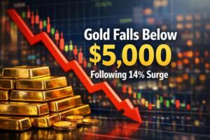 Gold Falls Below $5,000 Following 14% Surge Gold Falls Below $5,000 Following 14% Surge