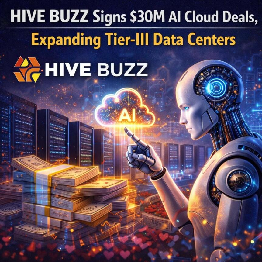 HIVE BUZZ Signs $30M AI Cloud Deals, Expanding Tier-III Data Centers Hive Buzz Signs $30m Ai Cloud Deals, Expanding Tier-Iii Data Centers