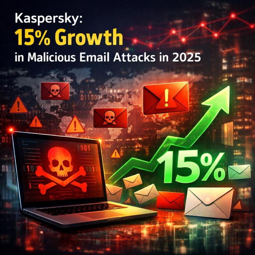 Kaspersky: 15% Growth In Malicious Email Attacks In 2025